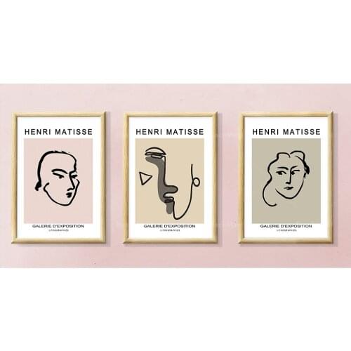 3 sets of Matisse exhibition posters l digital downloads | printable murals l modern sketches l Matisse line drawings