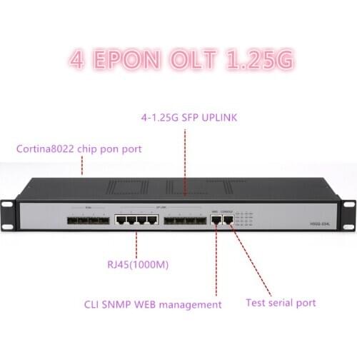 4 pon port 4 SFP slots epon 4 PON port mini ftth fiber optic OLT 4 SFP port PX20+ PX20++ PX20+++ 10/100/1000Mauto-negotiable