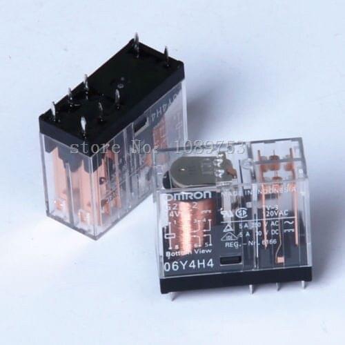5PCS 8Pins G2R-2-24VDC G2R-2 24VDC 5A Relay