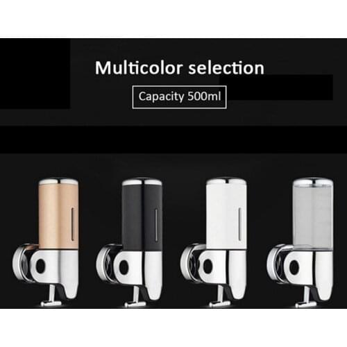500ml Hand Soap Dispenser Stainless Steel Bathroom Shower Lotion Shampoo Wall Mount Bathroom Hardware Dispensers Dropshipping