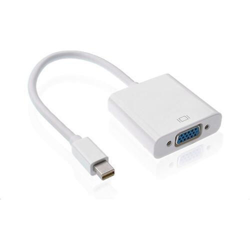 White Mini DP to VGA Adapter Mini Displayport to HDMI Converter for PC Macbook HDTV Projector DP Video Card