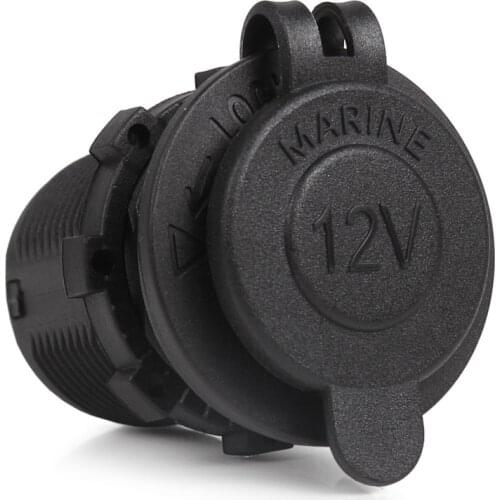 Auto Car Cigarette Lighter Female Socket 12V Waterproof Car Boat Motorcycle Cigarette Lighter Power Sockets Splitter Power Plug