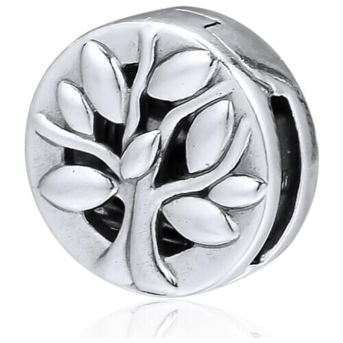 Fits For 925 Silver Bracelet Reflexion Family Tree Clip Woman DIY Beads For Jewelry Making Summer Ocean Sterling Silver Charms