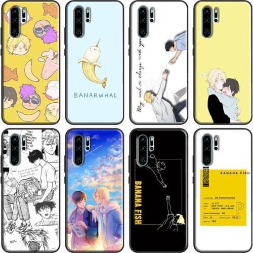 Banana Fish Case For Huawei P30 P40 P20 Lite Pro Nova 5T P Smart 2019 Honor 10 Lite 20 9X 8X 8A 10i