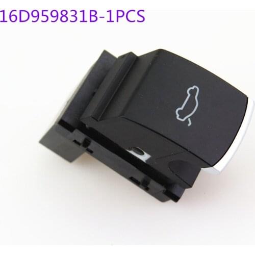 SCJYRXS Chrome Boot Tailgate Trunk Lid Release Switch Adjust Button For MK6 2011-2013 16D959831B 16D 959 831B 16D 959 831 B