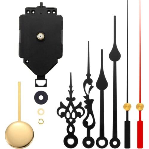 Quartz Pendulum Clock Movement Mechanism DIY Repair Parts Replacement with 2 Pairs Hands,Pendulum for DIY Clock Repair