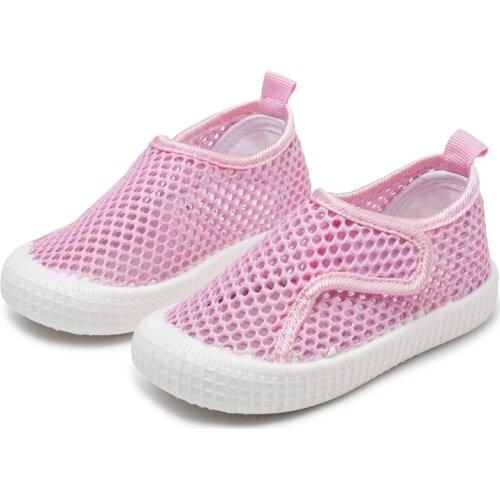 Summer Childrens Sneakers Shoes Kids Baby Girls Single-layer Mesh Shoes Boys Baby Soft-bottom Hole Sandals Breathable