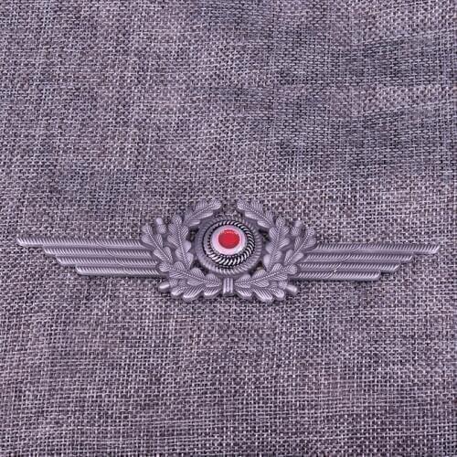 Luftwaffe General Visor Cap Wreath and Cockade - WW2 Repro German Badge Pilot Enamel Pin
