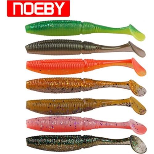 NOEBY Soft Baits 4Pcs 130mm 20g Fishing LureS Silicone Soft Lure Isca Artificial Peche Leurre Souple Fishing Wobblers Pesca