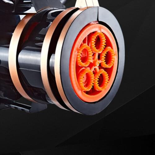 2021 New Outdoor Toy Gatling Bubble Machine Wedding Supplies Electric Sound And Light Automatic Bubble Blower Maker Gun Kids Toy