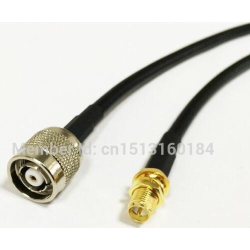 New Modem Coaxial Cable RP-SMA Female Connector Switch RP-TNC Male RG58 cable 50CM 20" Adapter