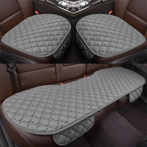 5 Seats Warm Velvet Car Seat Cover Universal Front Back Rear Cushion Chair Pad Non-Slip Plush Winter Car Seat Protector