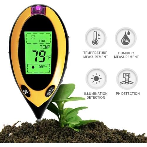 Gardan Ph Meter For Soil Acidity Meter Soil Moisture 3 In 1 Ph Meter And 4 in 1 For Water Farming Cultivation