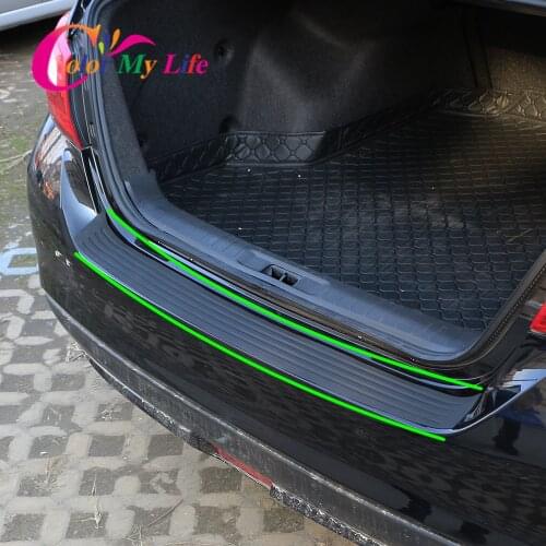 Rubber Car Rear Guard Bumper Protector Trim Cover Car Sticker Plate for Mercedes Benz W211 W221 W220 W163 W164 W203 W204 W163