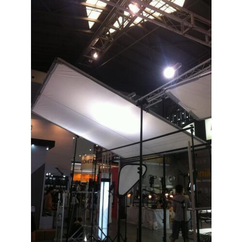 2.4x2.4m 8'x8' 8x8 Butterfly Detachable Frame +White Silk+Bag+2pcs* Roller Stands