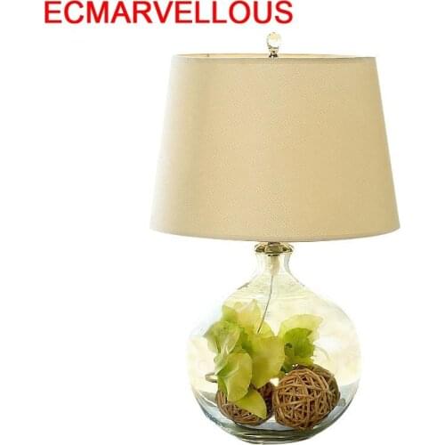 Schemerlamp Tete Lit Bed For Living Room European Cabeceira Crystal Maison Deco Abajur Para Quarto Lampara De Mesa Table Lamp