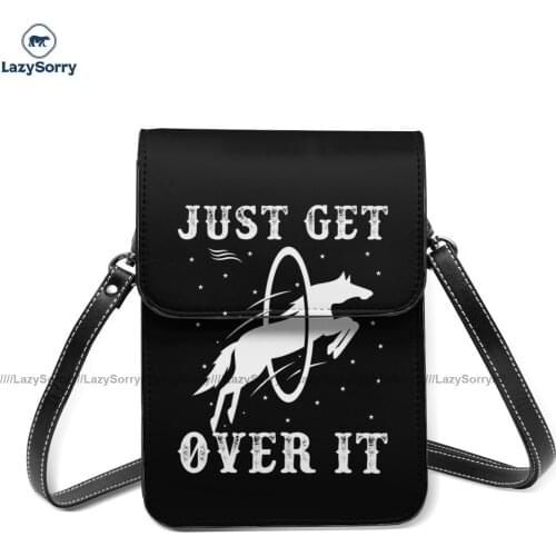 Horseback Riding Shoulder Bag Stylish Leather Office Mobile Phone Bag Female Gift Bags