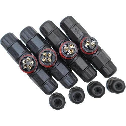 X10 IP68 electrical cable waterproof connector 2 Pin 3 Pin 4 Pin 5 Pin Terminal Adapter Wire Connector Screw Pin LED connector