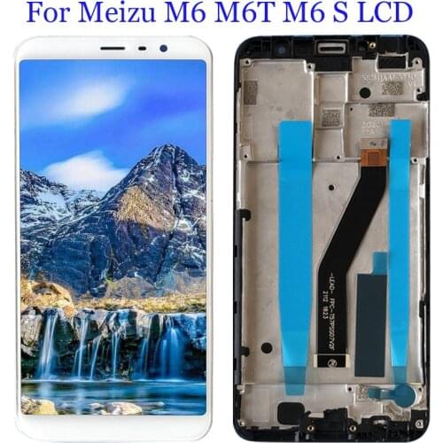 For Meizu M6 M711H / M6s M712H / Meizu M6t M811Q LCD Display Touch Screen Panel Assembly with Frame M6 M6T M6S LCD