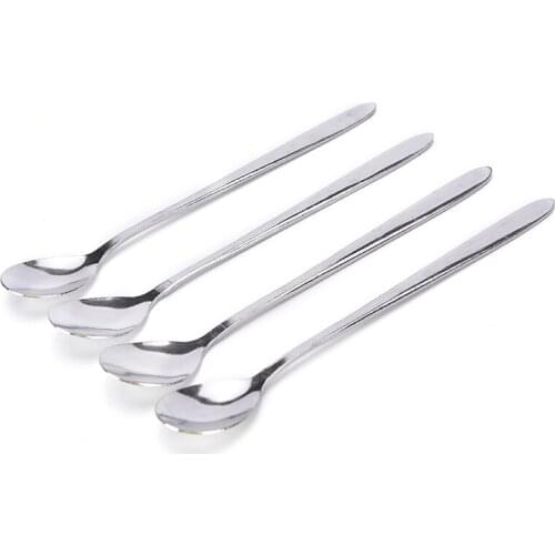 1piece Of 16cm Long Handle Stainless Steel Tea, Coffee Spoon, Suitable For Restaurant, Bar, Dessert Shop, Milk Tea Shop Use