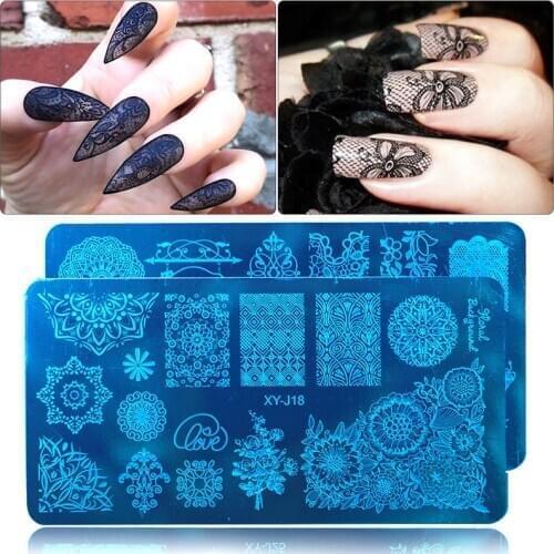 1Pcs Nail Art Stamp Nail Stamping Template Flower Geometry Animals DIY Nail Designs Manicure Image Plate Stencil
