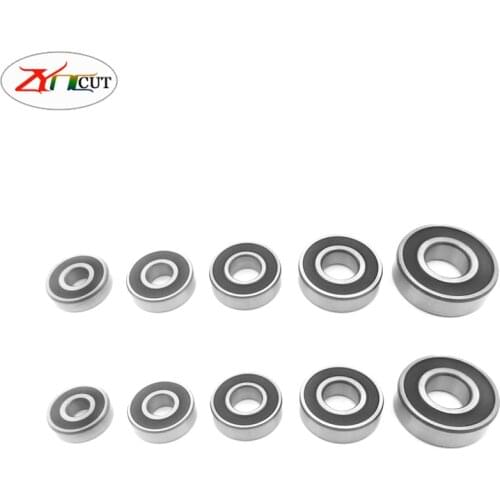 10Pcs/set 6200 6201 6202 6203 6204 6205RS High speed double-sided plastic sealed deep groove ball bearing Main bearing of motor