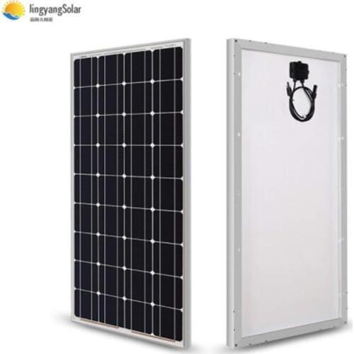 100w 18v Glass Solar Panel Battery for Camping Home Car Boat Caravan 12v Charger kit