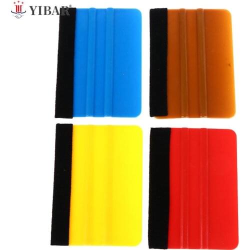 2Pcs Vinyl Wrap Car Film Install Squeegee Carbon Fiber Wrapping Tool Scraper