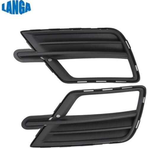 2K5853665C 2K5853666C For VW Caddy 2015 - 2019 Fog Lamp Grille With Hole Bumper Grille Front Left & Right