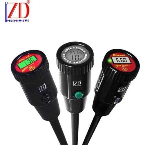 3 in 1 digital soil pH EC temperature and moisture meter nutrient fertility tester