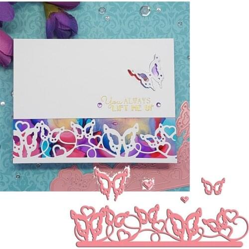 Butterflies Border Metal Cutting Dies Stencils Border Of Butterflies dies Scrapbooking 2020