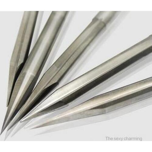Free Shipping,10pcs/lot 3.175*60*0.1mm two flute straight sharp bits, double straight flute V sharp endmills