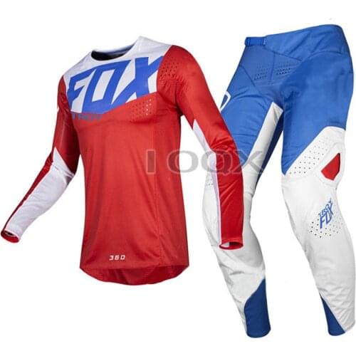 Free shipping 2019 MX 360 Kila Red Blue Jersey Pants Motocross Racing Dirt bike Off Road Adult Racing Gear Set