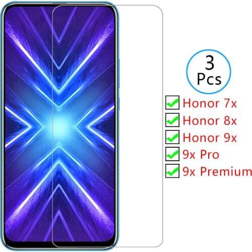 Case for huawei honor 9x premium pro 8x 7x cover screen protector tempered glass on 7 8 9 x x7 x8 x9 protective phone coque bag