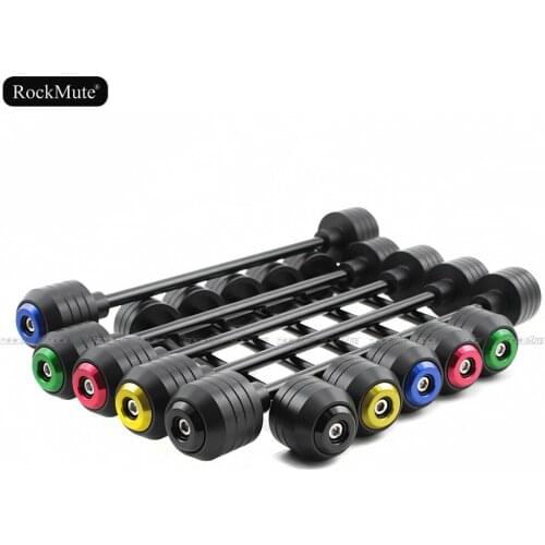 For YAMAHA TDM 900 2002-2010 Motorcycle Aluminum Alloy POM Front Rear Axle Fork Wheel Protector Sliders Falling Protection