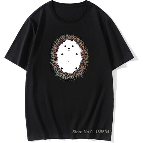 Hedgehog Animal Art Tops Men T-Shirt Ostern Day Vintage 100% Cotton Mens T Shirt Casual Tee Shirts On Sale Funnyping