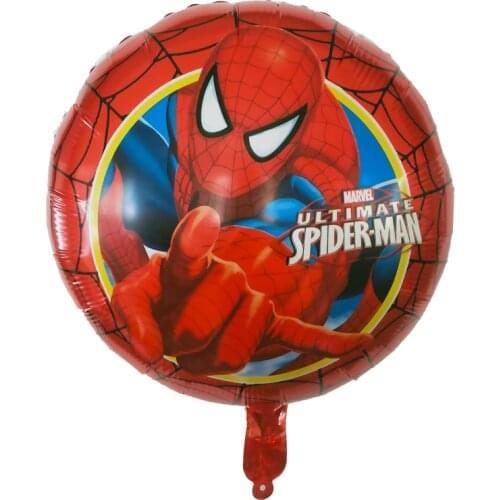 Captain America SpiderMan Iron Man Head Foil Balloons The Avengers Hero balloons birthday party Decor toys