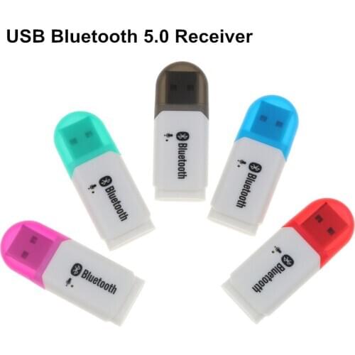 Kebidu USB Car Wireless Adapter Bluetooth 5.0 Audio Stereo Receiver Car Kit With Microphone For Compute Car Player Speaker New