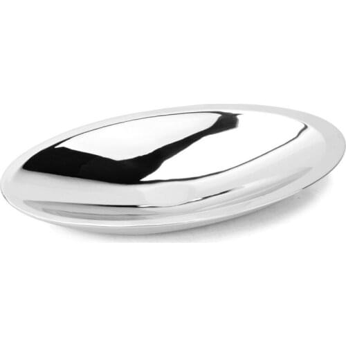 Kitchen Bar Tableware Plates Double Layer Stainless Steel Cocoon Snack Fruit Tray Bowl Plates