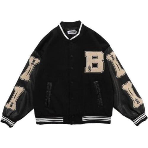Varsity Jacket Men Harajuku Spring Baseball Jacket Jacket Casual Warm Mens Clothing Fashion Colleage Style Men Outerwear Coat