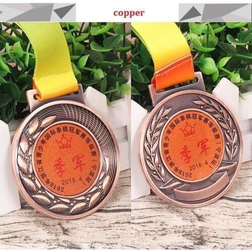 Big size universal zinc alloy medal sports competitions school sports medal sports gold silver bronze medal free print