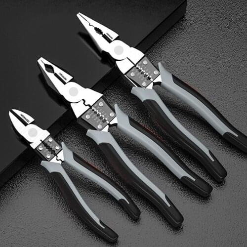 7 Inch Multifunction Diagonal Pliers Wire Cutter Long Nose Pliers Side Cutter Cable Shears Electrician Professional Tools
