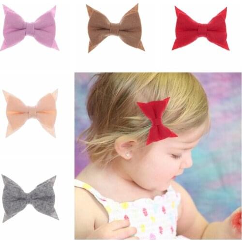 40pcs/lot Fashion Children Hairpin Creative Handmade Dovetail Bowknot Hair Clip Photography Props Accessories Christmas Gifts