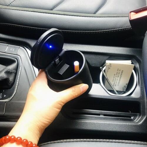 New Style Car Styling LED Car Ashtray Stickers Decal For Honda civic 2006-2016 suzuki grand vitara mitsubishi asx Accessories