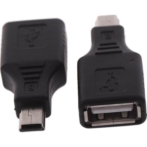 Mini USB Male to USB Female Converter Connector Transfer data Sync OTG Adapter for Car AUX MP3 MP4 Tablets Phones U-Disk