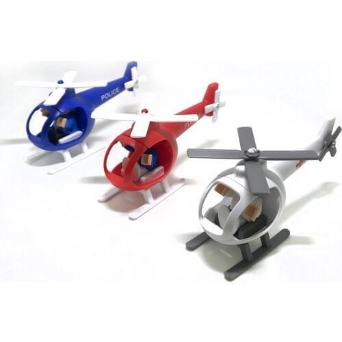 Plastic Helicopter toy rescue game scene combination child transport toys wooden track toy car game scenes Multi-color optional