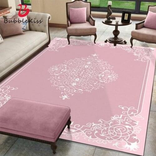Bubble Kiss Modern Print Design Rugs and Carpet for Home Living Room Pink Rug Pretty Girl Room Decor Carpet Floor Bedside Mat