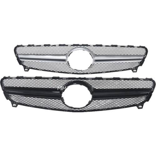 Front Bumper Grille Gloss Black For Mercedes-Benz W176 A250 A200 A45 AMG 2016 2017 2018