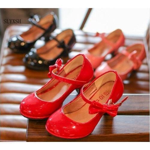 Korean version girls Sandals High Heels Children Princess Shoes Fashion autumn Children Shoes Girls Sandals Shoes 3 color