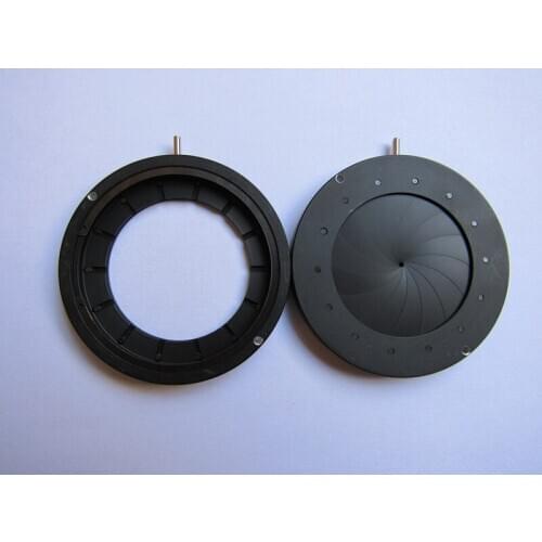 Enlarged Diameter 1.5-36 mm Zoom Optical Iris Diaphragm Aperture Condenser 14 Blades for Digital Camera Lens Microscope